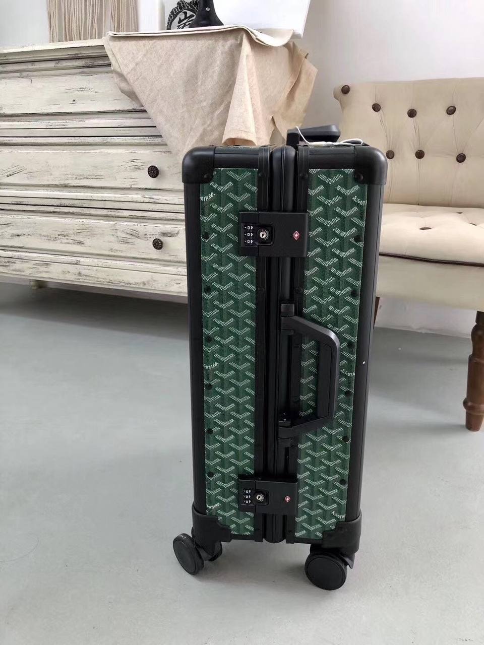 GOYARD Rolling vali green 20” bag