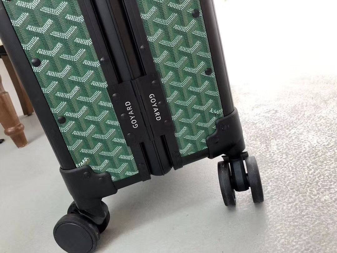 GOYARD Rolling vali green 20” bag