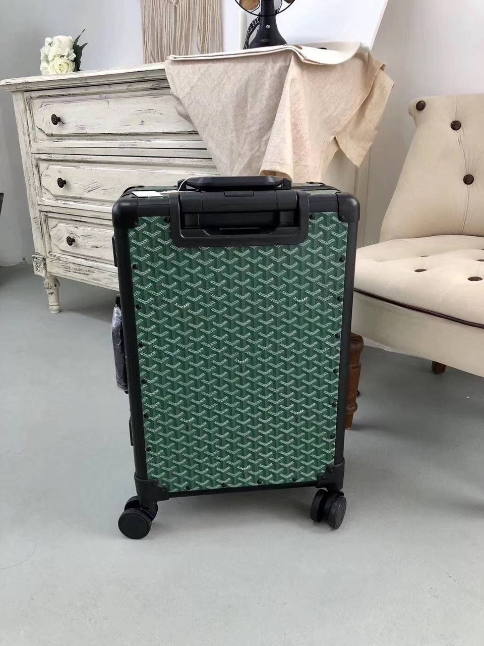 GOYARD Rolling vali green 20” bag