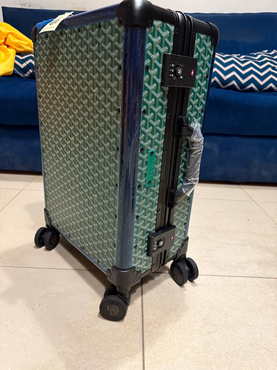 GOYARD Rolling vali green 20” bag