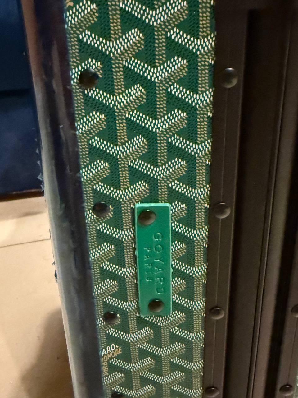 GOYARD Rolling vali green 20” bag